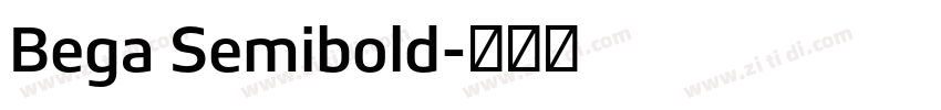 Bega Semibold字体转换